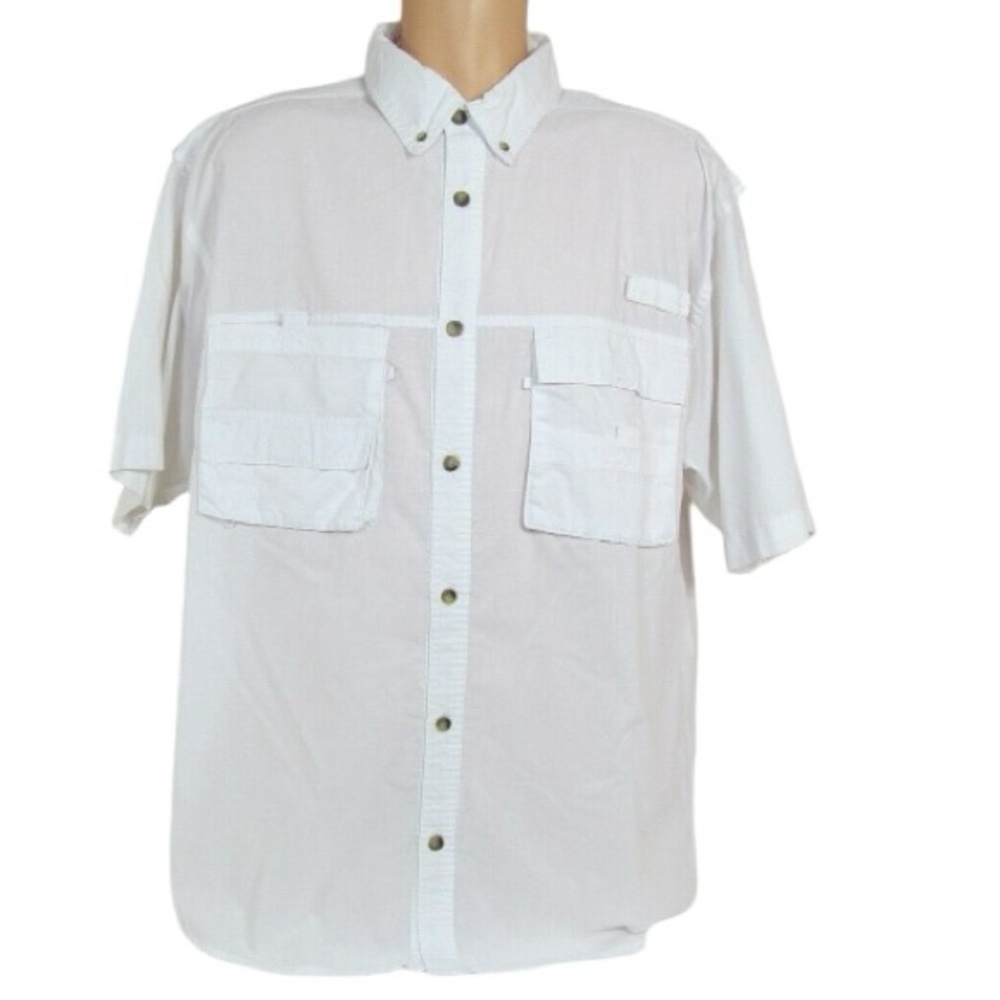 Rugged Earth Outfitters Performance White Vented Activewear
Fishing Hiking Shirt